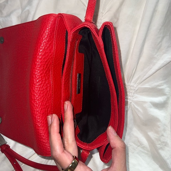 Aritzia Auxiliary red orange leather purse - Picture 7 of 15